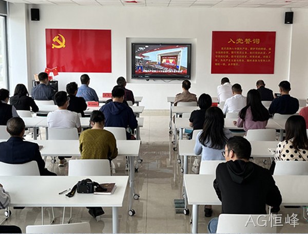 AG恒峰党委认真学习领会党的二十大报告精神