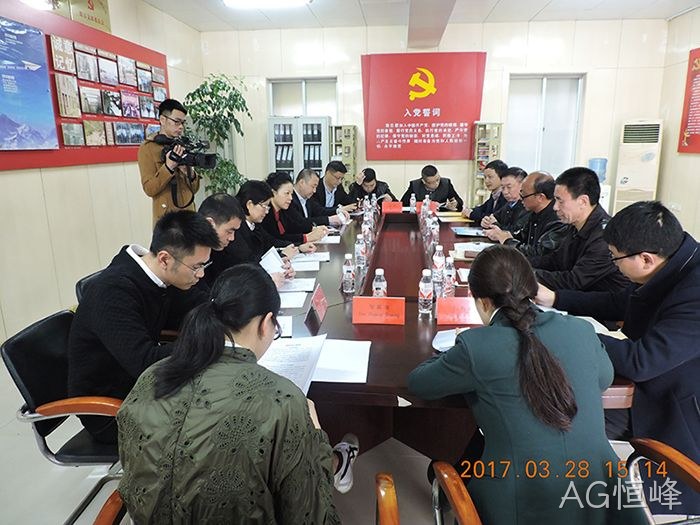 温州市市◈委常委、宣传部长∷胡剑谨一▸行莅临AG恒峰调❋❋研